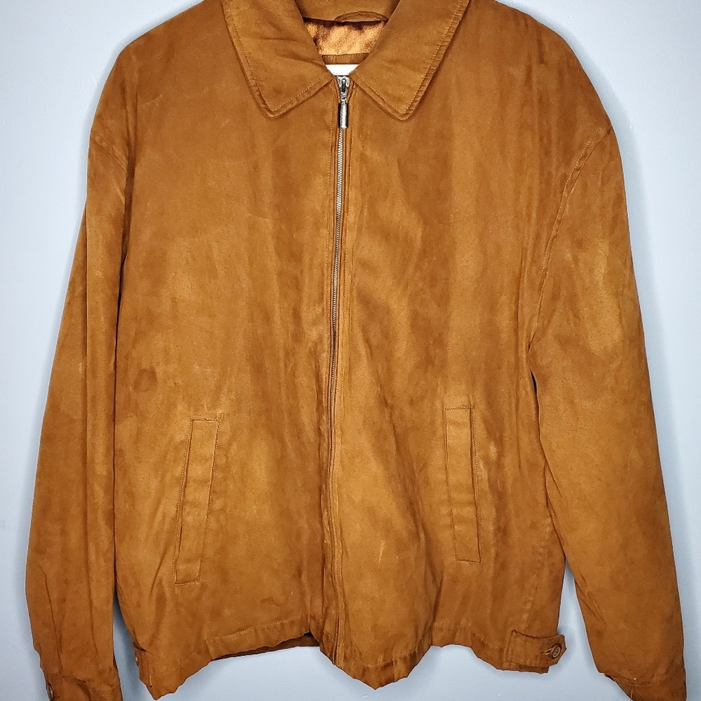 Brown bomber jacket